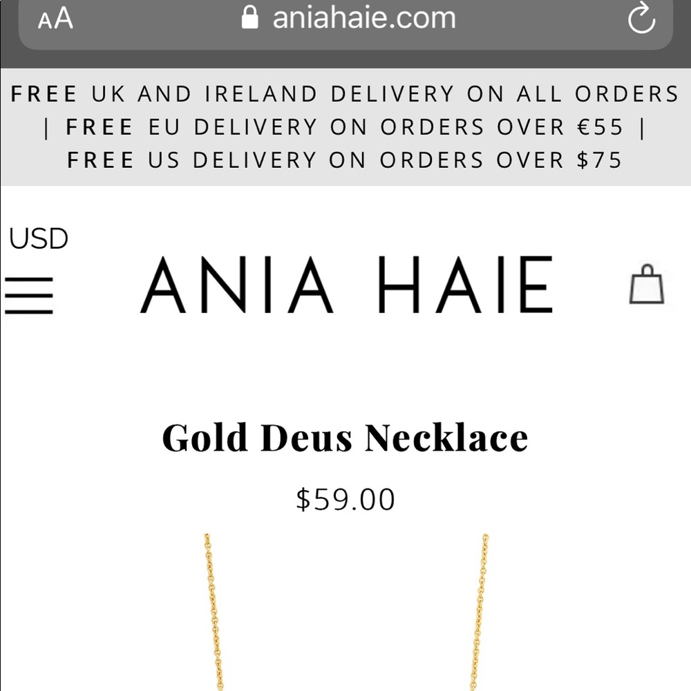 Ania Haie 14k Gold Deus Coins Necklace - Picture 4 of 8